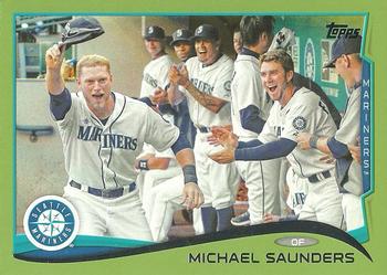 2014 Topps - Green #224 Michael Saunders Front
