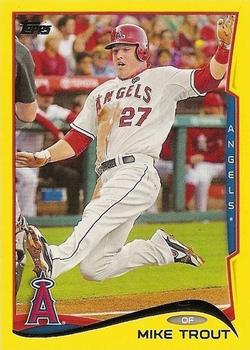 2014 Topps - Yellow #1 Mike Trout Front