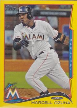 2014 Topps - Yellow #70 Marcell Ozuna Front