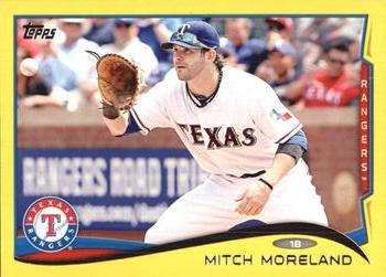 2014 Topps - Yellow #94 Mitch Moreland Front