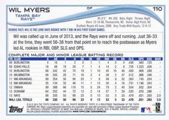 2014 Topps - Yellow #110 Wil Myers Back