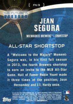 2014 Topps - The Future is Now #FN-9 Jean Segura Back