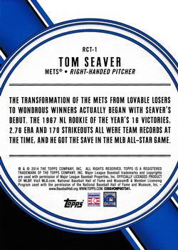 2014 Topps - All Rookie Cup #RCT-1 Tom Seaver Back