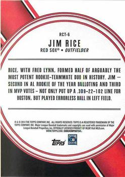 2014 Topps - All Rookie Cup #RCT-6 Jim Rice Back