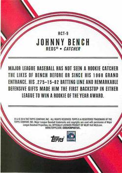 2014 Topps - All Rookie Cup #RCT-9 Johnny Bench Back