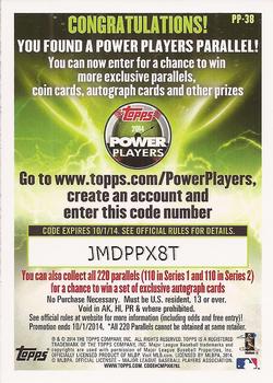 2014 Topps - Power Players #PP-38 Sean Burnett Back