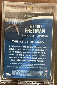 2014 Topps - The Future is Now Autograph Relics #FNAR-FF1 Freddie Freeman Back