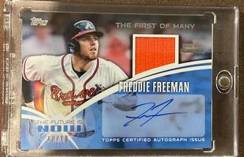 2014 Topps - The Future is Now Autograph Relics #FNAR-FF1 Freddie Freeman Front