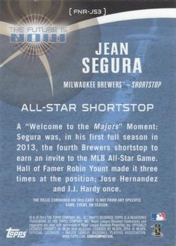 2014 Topps - The Future is Now Relics #FNR-JS3 Jean Segura Back