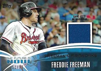 2014 Topps - The Future is Now Relics #FNR-FF3 Freddie Freeman Front