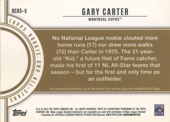2014 Topps - Rookie Cup All-Stars Commemorative Vintage #RCAS-5 Gary Carter Back