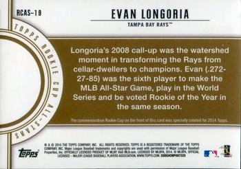 2014 Topps - Rookie Cup All-Stars Commemorative Vintage #RCAS-19 Evan Longoria Back