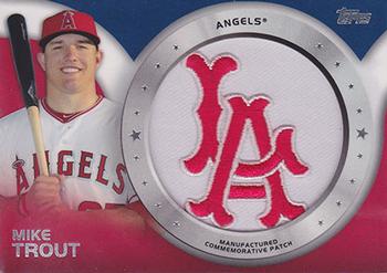 2014 Topps - Commemorative Patches #CP-7 Mike Trout Front