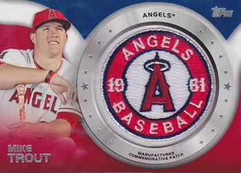 2014 Topps - Commemorative Patches #CP-32 Mike Trout Front