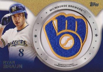 2014 Topps - Commemorative Patches #CP-49 Ryan Braun Front