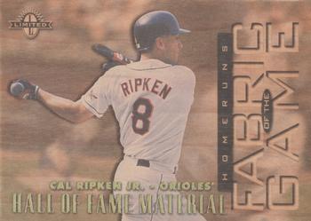 1997 Donruss Limited - Fabric of the Game #1 Cal Ripken Jr. Front