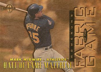 1997 Donruss Limited - Fabric of the Game #27 Mark McGwire Front