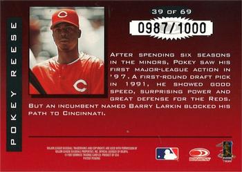 1997 Donruss Limited - Fabric of the Game #39 Pokey Reese Back
