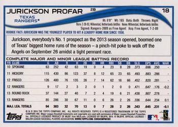 2014 Topps - Red #18 Jurickson Profar Back
