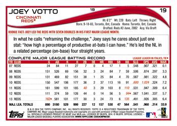 2014 Topps - Red #19 Joey Votto Back