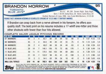 2014 Topps - Red #95 Brandon Morrow Back