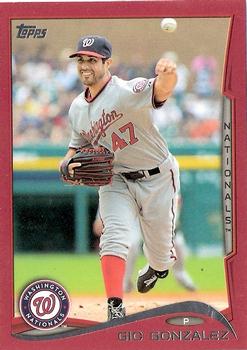 2014 Topps - Red #523 Gio Gonzalez Front