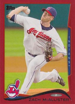 2014 Topps - Red #616 Zach McAllister Front