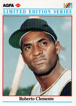 1990 AGFA #8 Roberto Clemente Front