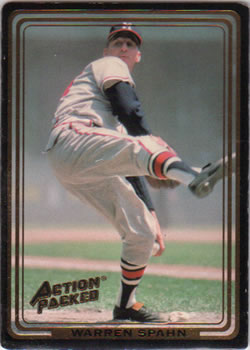 1993 Action Packed All-Star Gallery Series I #16 Warren Spahn Front