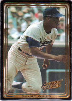 1993 Action Packed All-Star Gallery Series I #47 Maury Wills Front