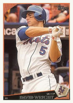 2009 Topps #100 David Wright Front