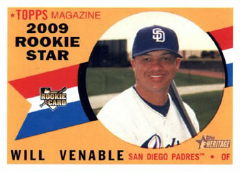 2009 Topps Heritage #123 Will Venable Front