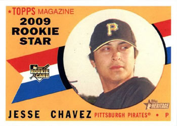 2009 Topps Heritage #145 Jesse Chavez Front