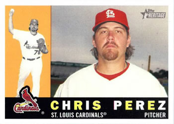 2009 Topps Heritage #16 Chris Perez Front