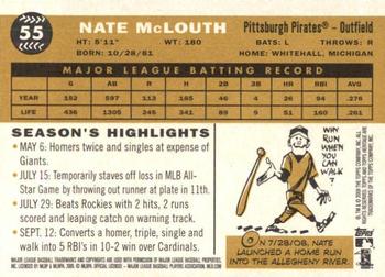 2009 Topps Heritage #55 Nate McLouth Back