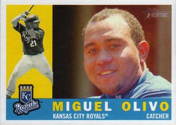 2009 Topps Heritage #339 Miguel Olivo Front