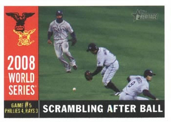 2009 Topps Heritage #390 Scrambling After Ball Front