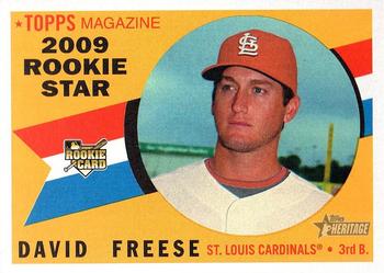 2009 Topps Heritage #555 David Freese Front