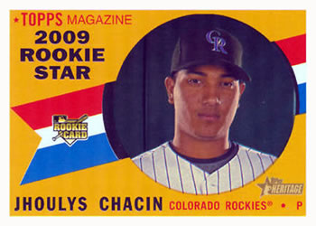 2009 Topps Heritage #512 Jhoulys Chacin Front
