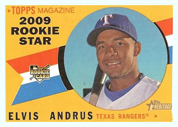 2009 Topps Heritage #695 Elvis Andrus Front