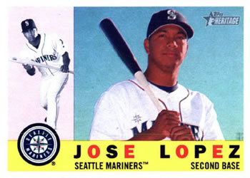 2009 Topps Heritage #86 Jose Lopez Front
