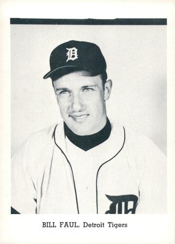 1965 Jay Publishing Detroit Tigers #NNO Bill Faul Front