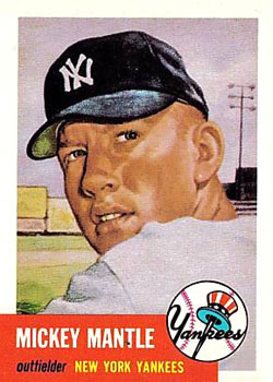 1991 Topps Archives 1953 #82 Mickey Mantle Front