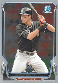 2014 Bowman Chrome #117 Christian Yelich Front