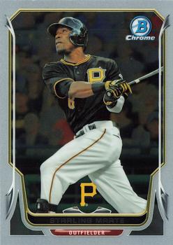 2014 Bowman Chrome #70 Starling Marte Front
