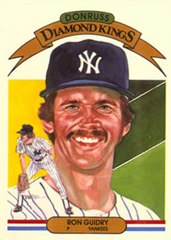 1983 Donruss #17 Ron Guidry Front