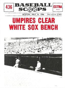 1961 Nu-Cards Baseball Scoops #436 Chicago White Sox Front