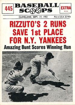 1961 Nu-Cards Baseball Scoops #445 Phil Rizzuto   Front