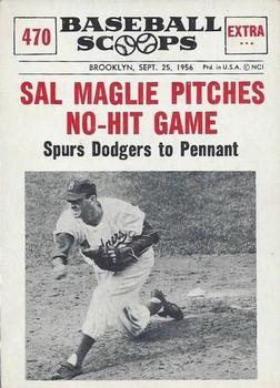 1961 Nu-Cards Baseball Scoops #470 Sal Maglie   Front