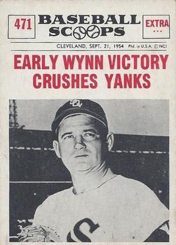 1961 Nu-Cards Baseball Scoops #471 Early Wynn   Front